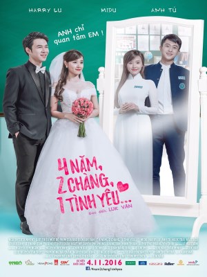 Xem phim 4 Years, 2 Guys, 1 Love - 4 Năm, 2 Chàng, 1 Tình Yêu 2016 Full HD Vietsub